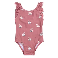 Swan Balloon UV Swimsuit 2-6X