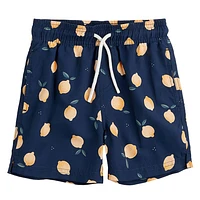 Lemon Swim Trunks 2-7y