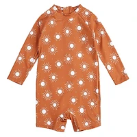 Sun Print Long Sleeves UV Swimsuit 0-24m