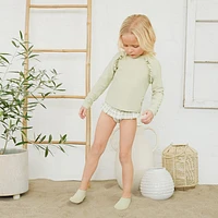 Ribbed Sage Water Shoes 2-6y