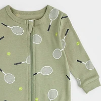 Tennis Print Sleeper 0-24m