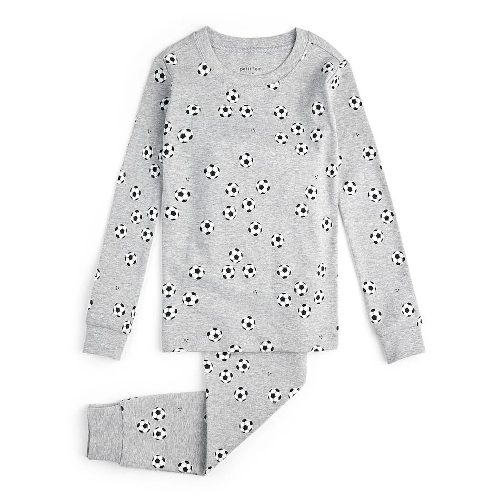 Soccer Print Pajamas Set 2-7y