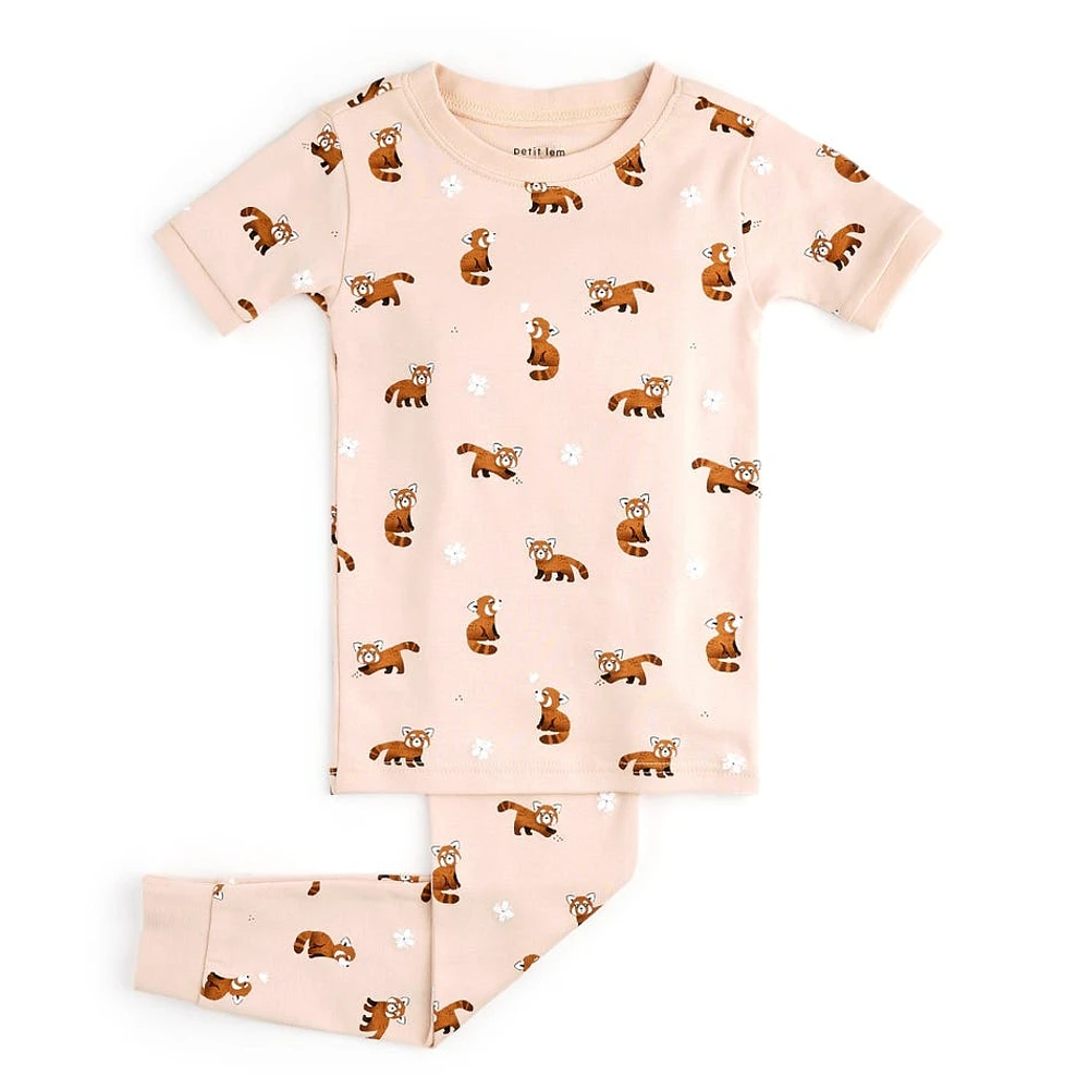 Red Panda Pajamas Set 2-6X