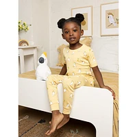 Cockatoo Print Pajamas Set 2-7y