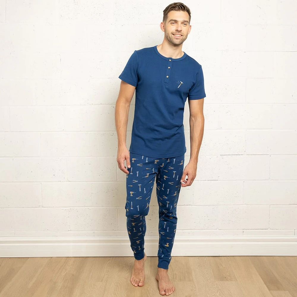 Tools Print Men Pajamas Set