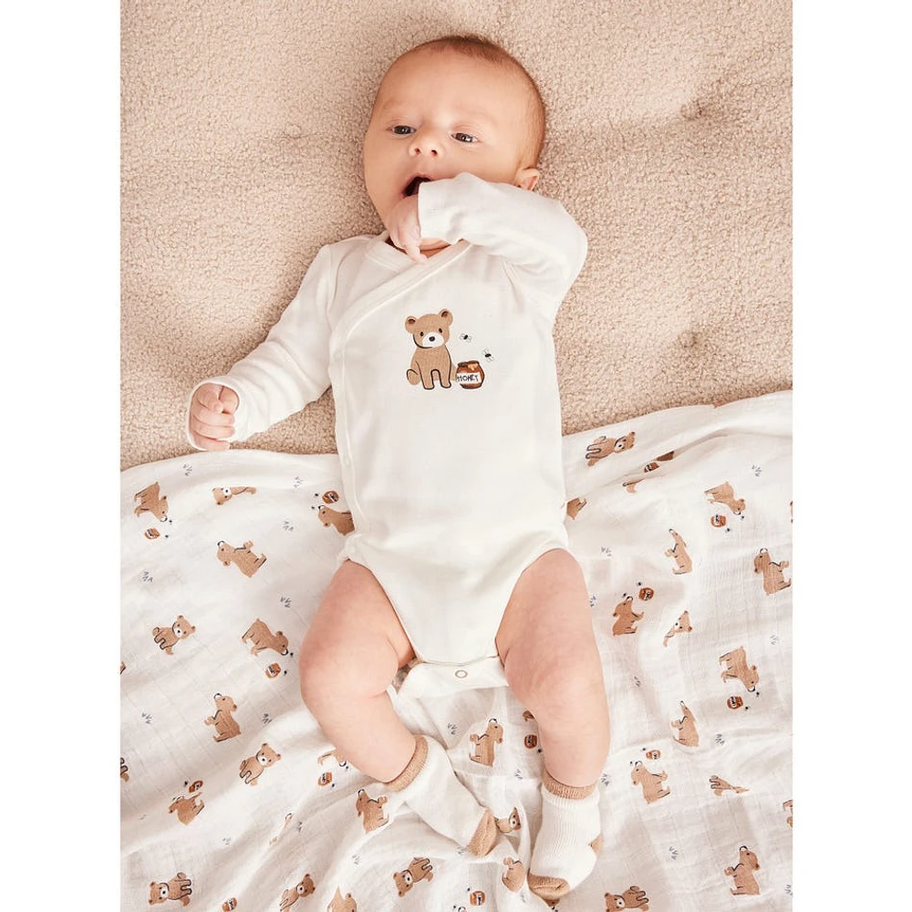 Bear 2pc Muslin Set