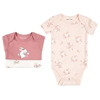 Bunnies 3 Pieces Bodysuit Set 0-12m