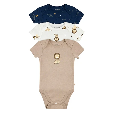 Lions 3 Pieces Bodysuit Set 0-12m