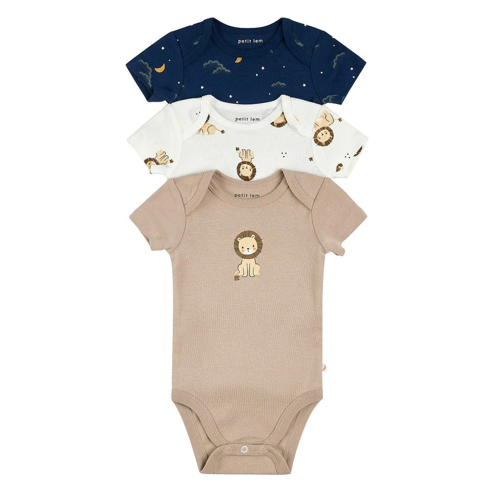 Lions 3pc Bodysuit Set 0-12m