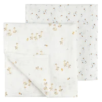 Ducks 2 Pieces Muslin Blankets