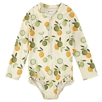 Lemons Long Sleeves Swimsuit 0-24m