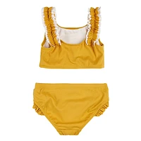 Yellow Ribbed Bikini 2-5y