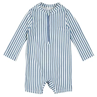 Striped UV Long Sleeves Swimsuit 0-24m