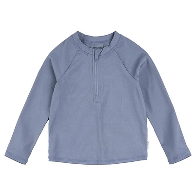 Blue Long Sleeves Rashguard 2-7y