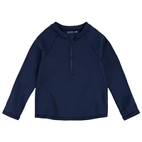 Navy Long Sleeves Rashguard 2-7y