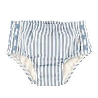 Blue Striped Swim Diaper 6-18m