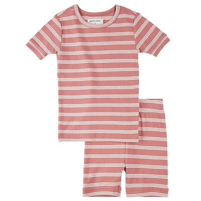 Striped Pink PJ Set 2-6X