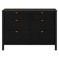 Bondi 6-Drawer Assembled Dresser - Black