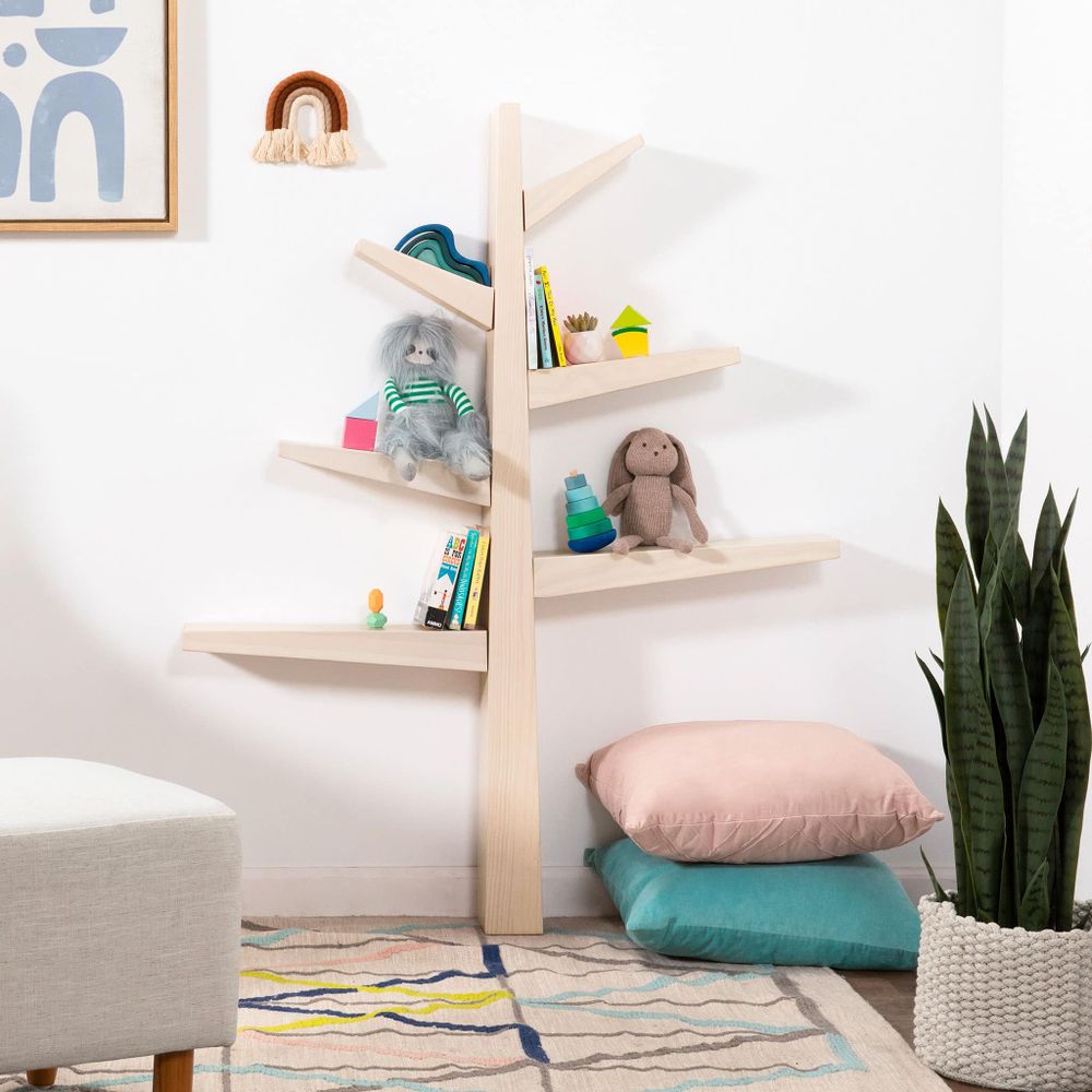 Spruce Tree Bookcase - Washed Natural Finish