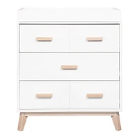 Scoot 3-Drawer Changer Dresser - White / Washed Natural