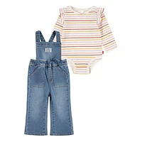 Overall Denim Set 12-24m