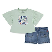 Top & Short Set 2-4T