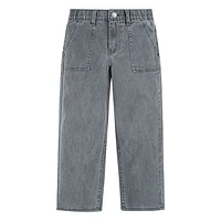 Easy Pull On Denim Pants 4-7y