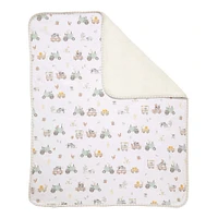 Jersey Sherpa Blanket - Tractor Ride