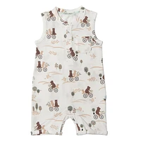 Bears Bikes Short Romper 0-24m