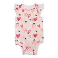 Pink Pup Ruffle Bodysuit 0-24m