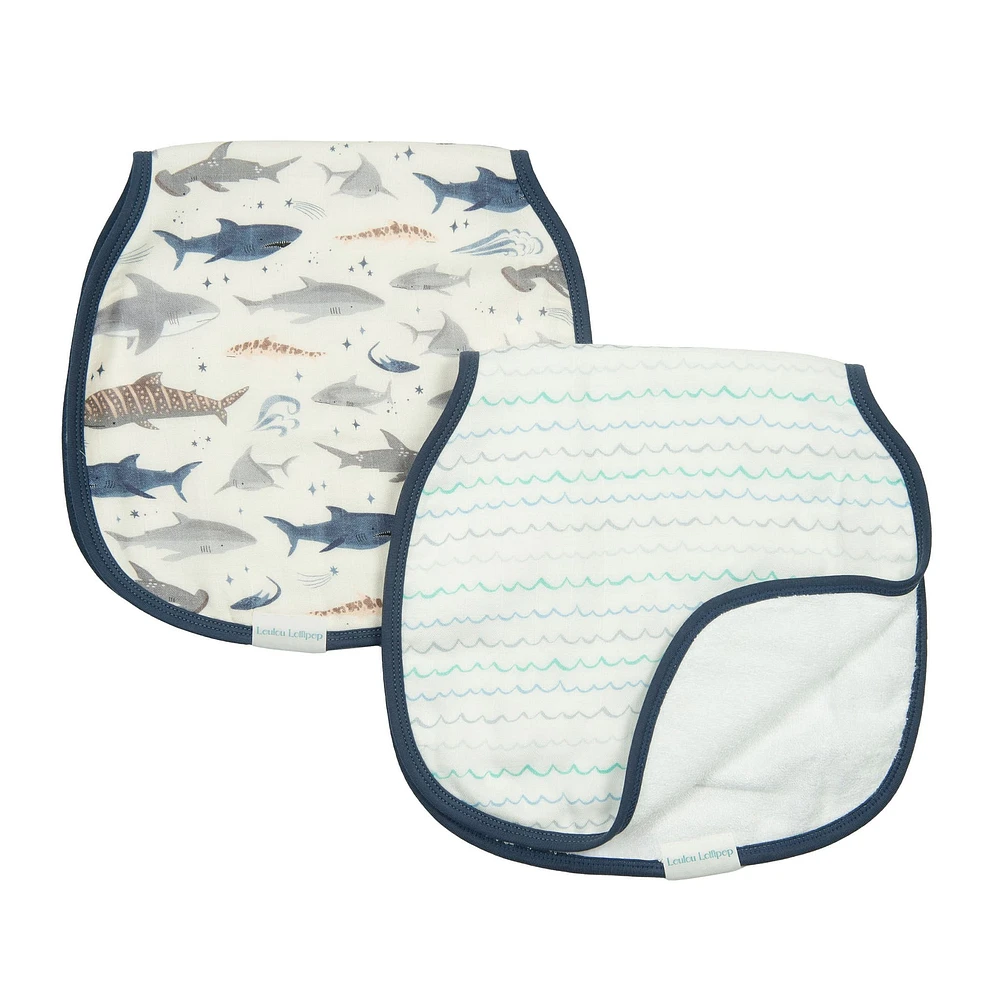 Burp Cloth Set - Sharks