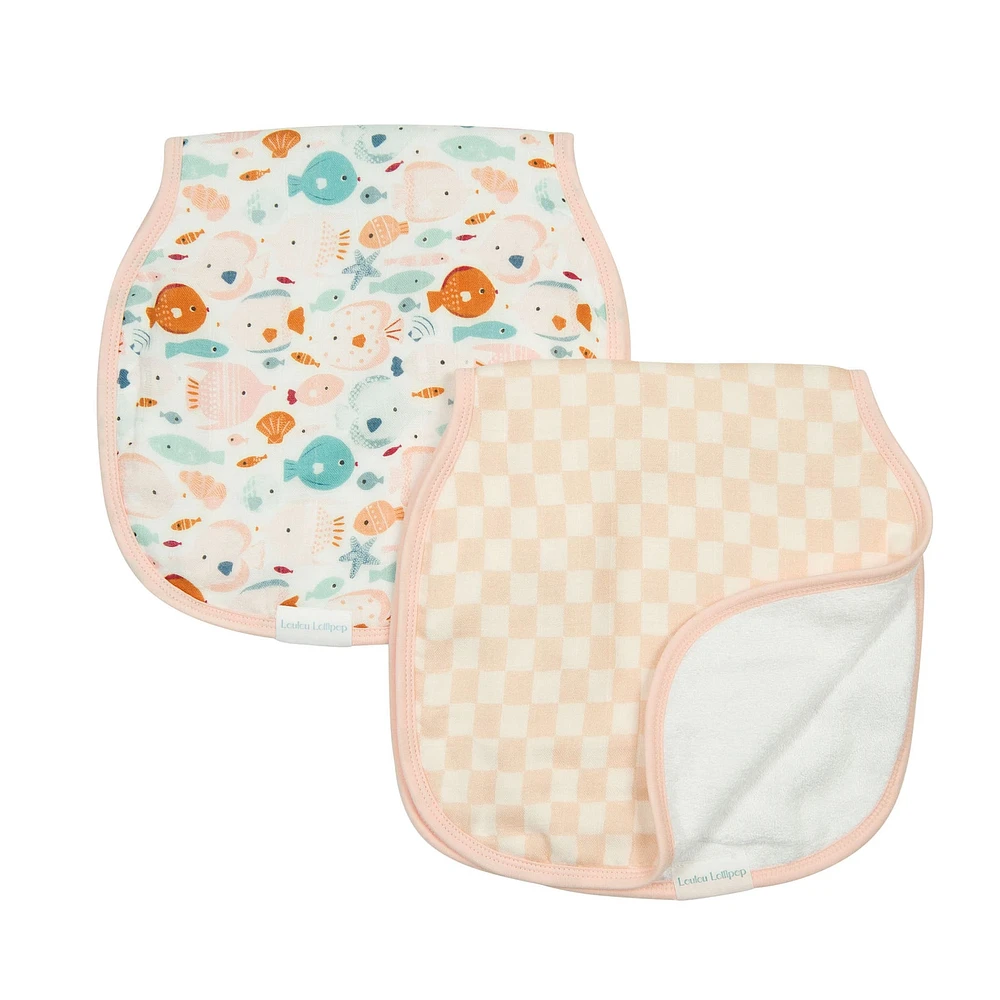 Burp Cloth Set - Kissed Shoal