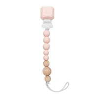 Silicone Pacifier Clip Pink éq