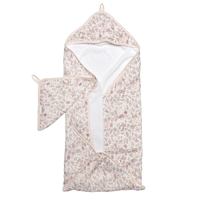 Hooded Towel Set - Hedgehog Forest