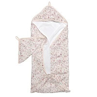 Hooded Towel Set - Hedgehog Forest