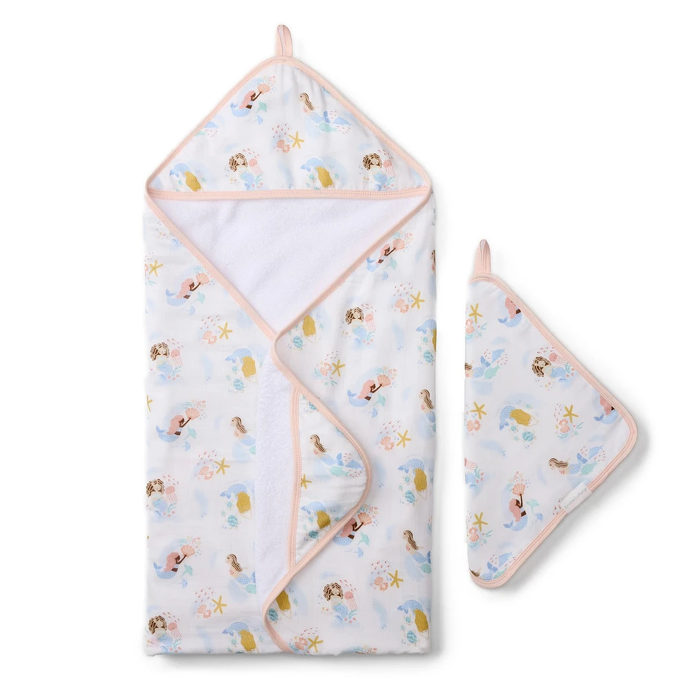 Hooded Towel Set - Mermaids