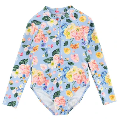 Maillot UV Fleurs 2-14ans