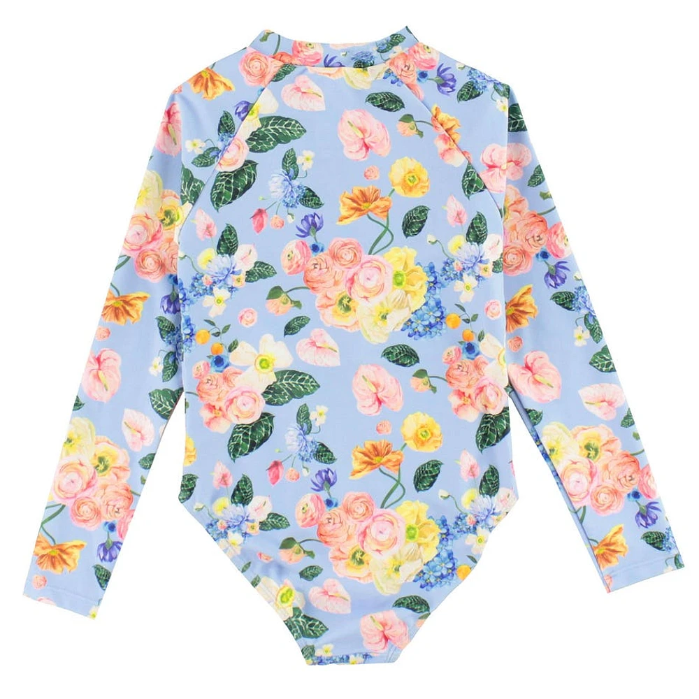 Flower UV Swimsuit 2-14y