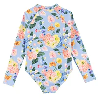 Flower UV Swimsuit 2-14y