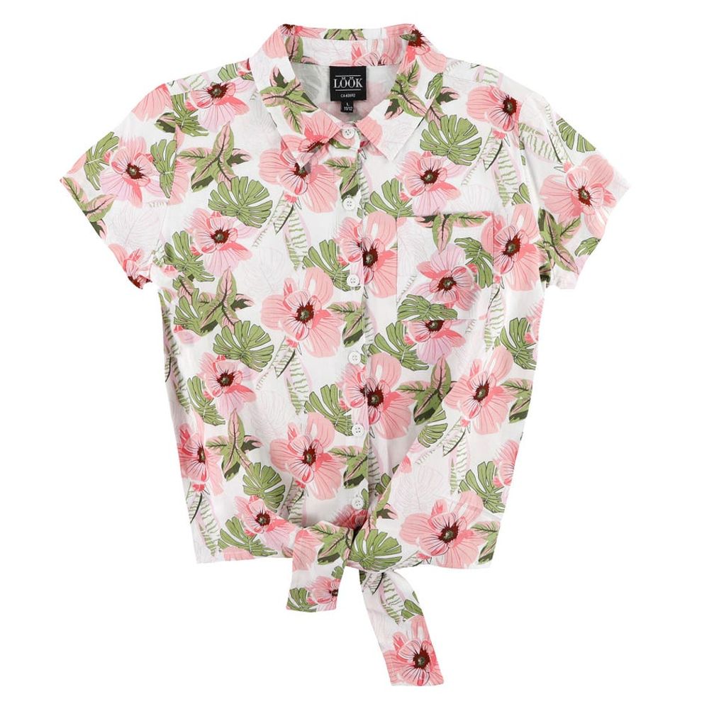 Beach Hibiscus Shirt 7-14y