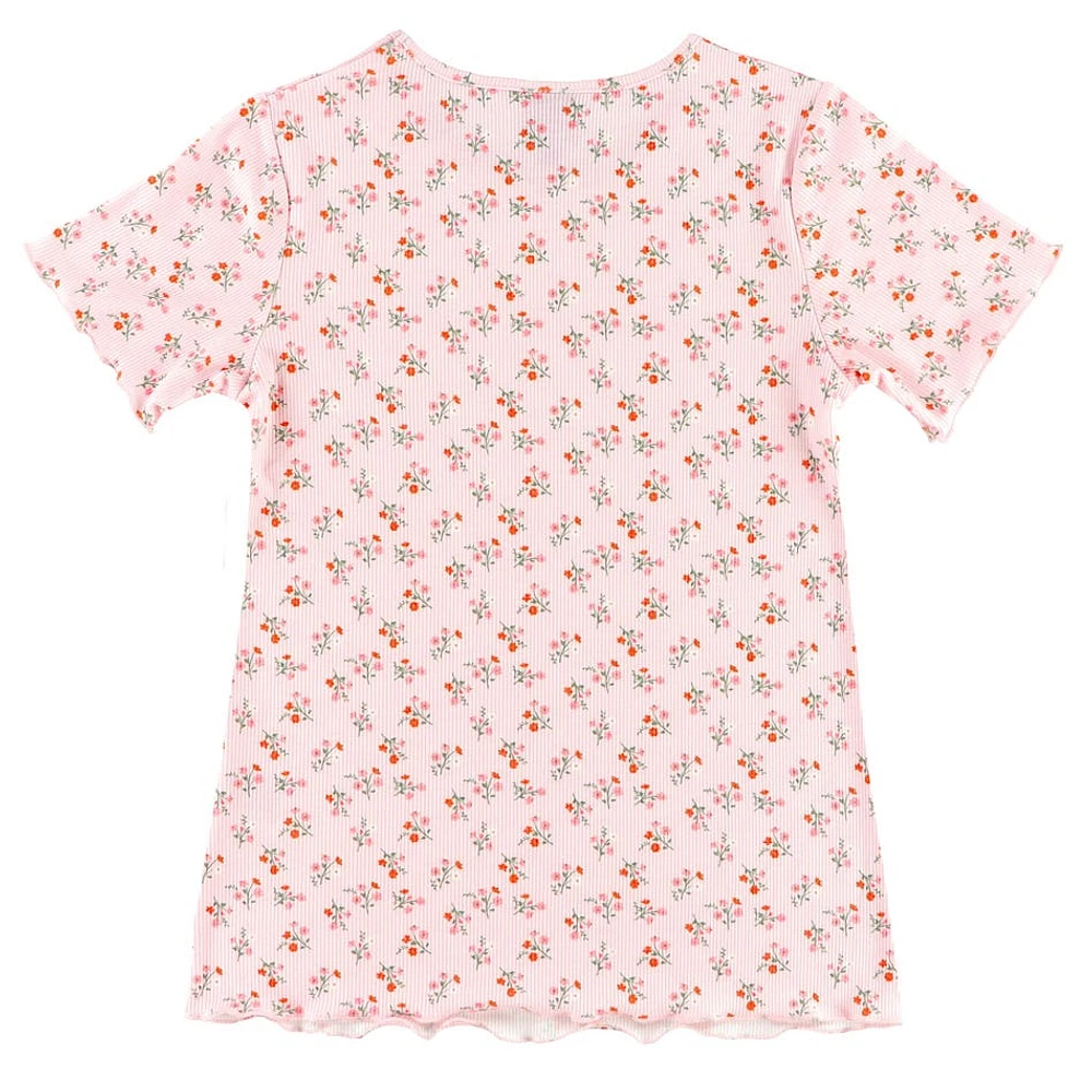 T-shirt Côtelé Plage 7-14ans