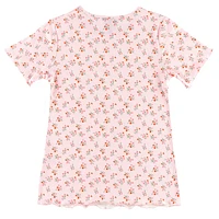 T-shirt Côtelé Plage 7-14ans