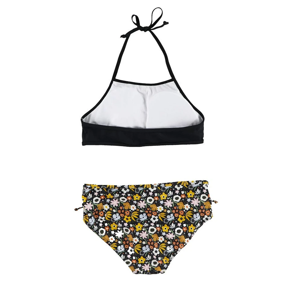 Retro Flowers Bikini 3-14y