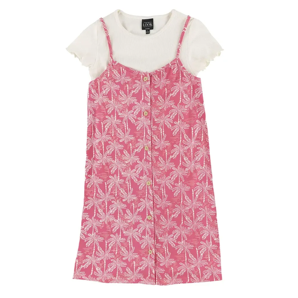 Tropical Dress T-Shirt Set7-14y