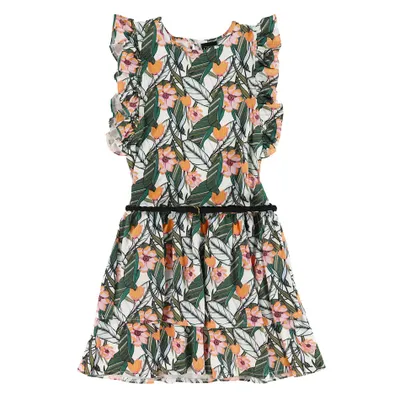 Tropical Frill Dress 7-14y