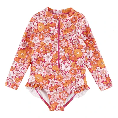 Retro Flowers UV Swimsuit 3-24m