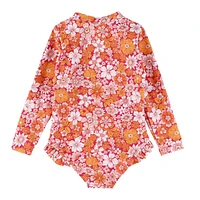 Maillot UV Fleurs Retro 3-24mois