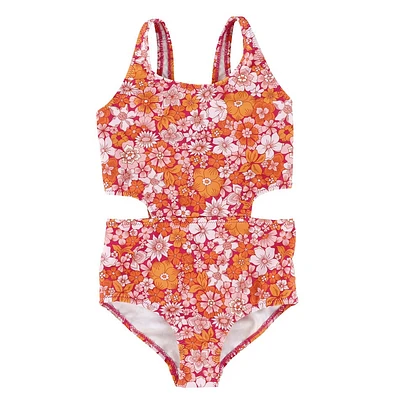 Maillot UV AOP Fleurs Retro 2-14ans