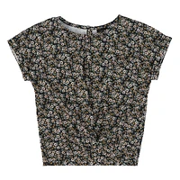 Garden Printed Knot T-Shirt 7-14y