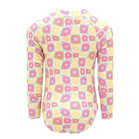 Groovy Flowers Long Sleeves Swimsuit 2-14y